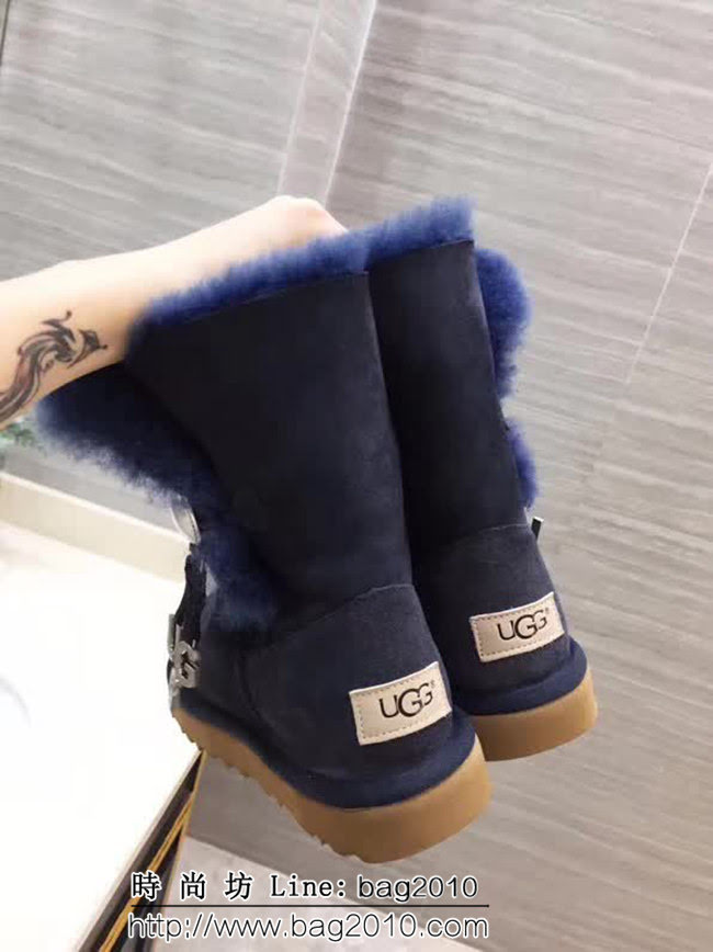 UGG 海外代購限量版 皮毛一體澳洲羊毛 時尚保暖 雪地靴 QZS2229